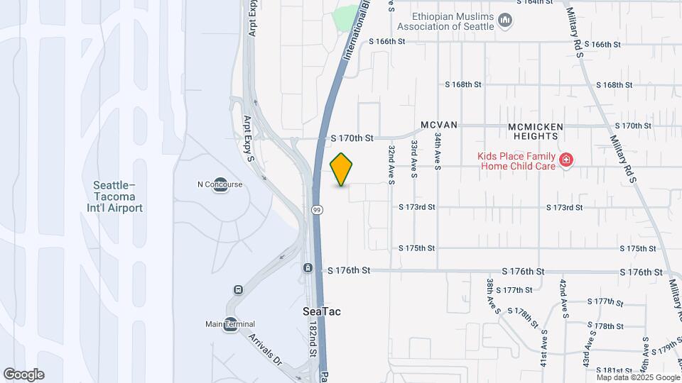 Seatac Airport Apartments Map and Location Details