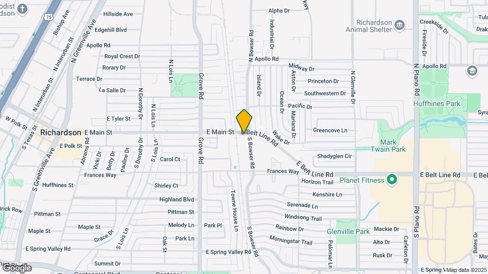 100 S Bowser Rd Map and Location Details