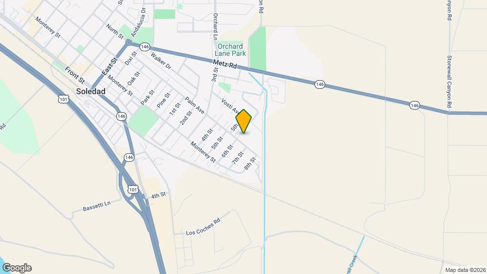 1825 Palm Ave Map and Location Details