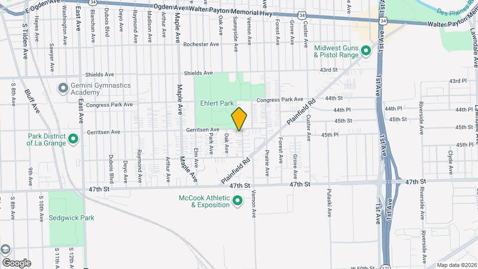 4506 Sunnyside Ave Map and Location Details