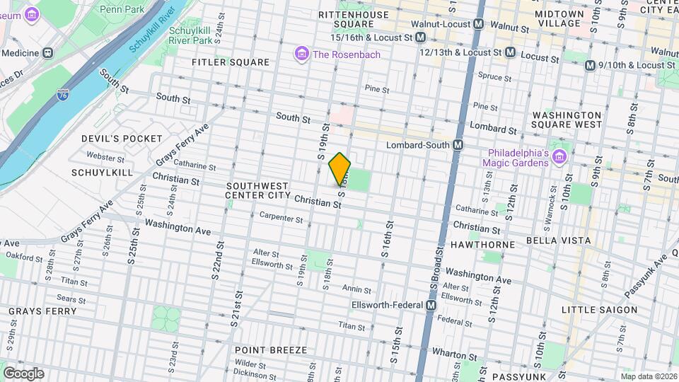 1800 Catharine St Map and Location Details