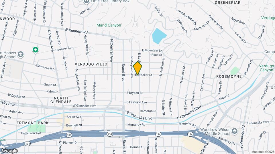 214 E Stocker St Map and Location Details