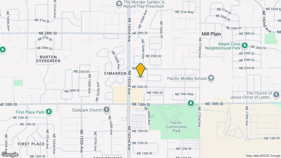 16304 NE 21st St Map and Location Details