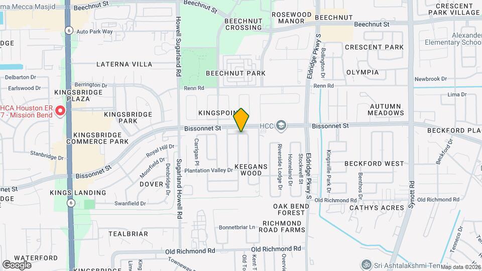 9203 Danforth Way Map and Location Details