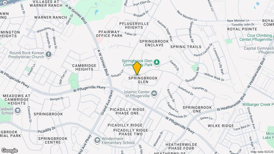 1201 Springbrook Rd Map and Location Details