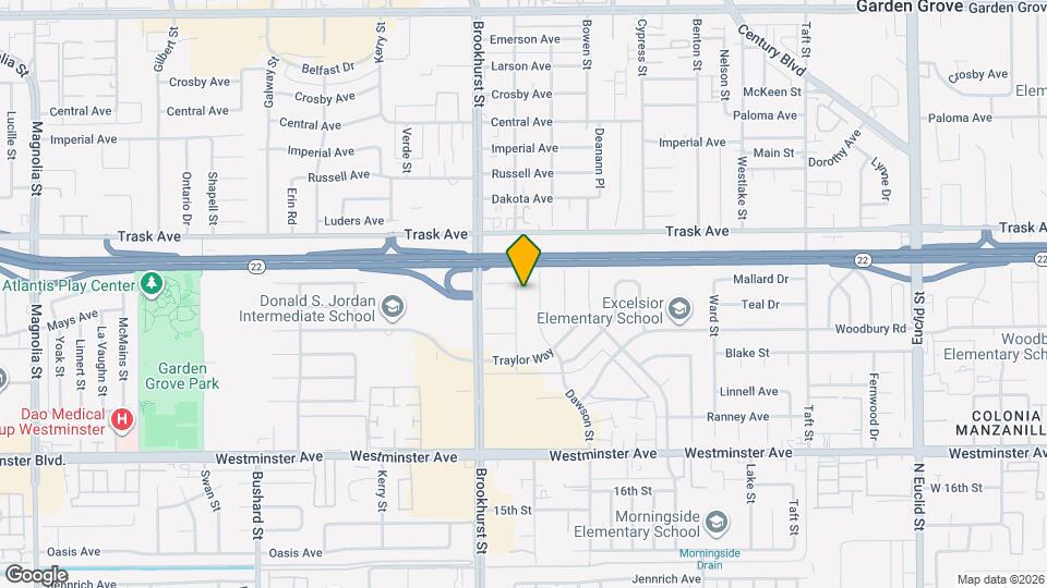 13632 Flower St Mapa y Detalles de la Ubicación