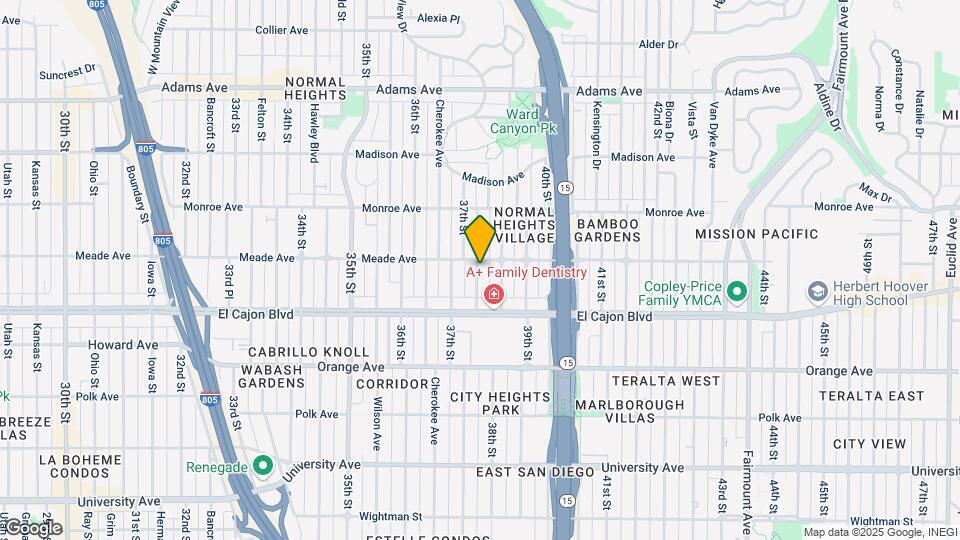 4389 1/2 McClintock St-Unit -4352 Map and Location Details