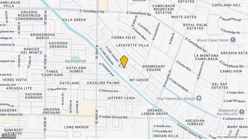 4619 E Calle Ventura Map and Location Details