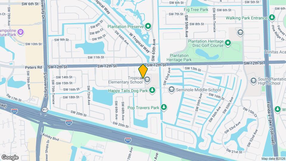 1480 SW 66th Terrace Map and Location Details