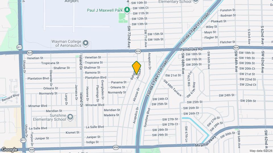 2080 Arcadia Dr Mapa y Detalles de la Ubicación