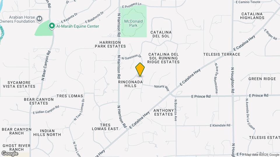 3721 N Sierra Madre Dr Map and Location Details