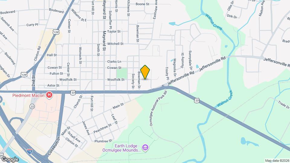 1143 Woolfolk St Mapa y Detalles de la Ubicación