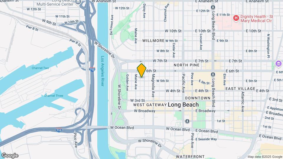 615 W 5th St, Unit 4 Map and Location Details