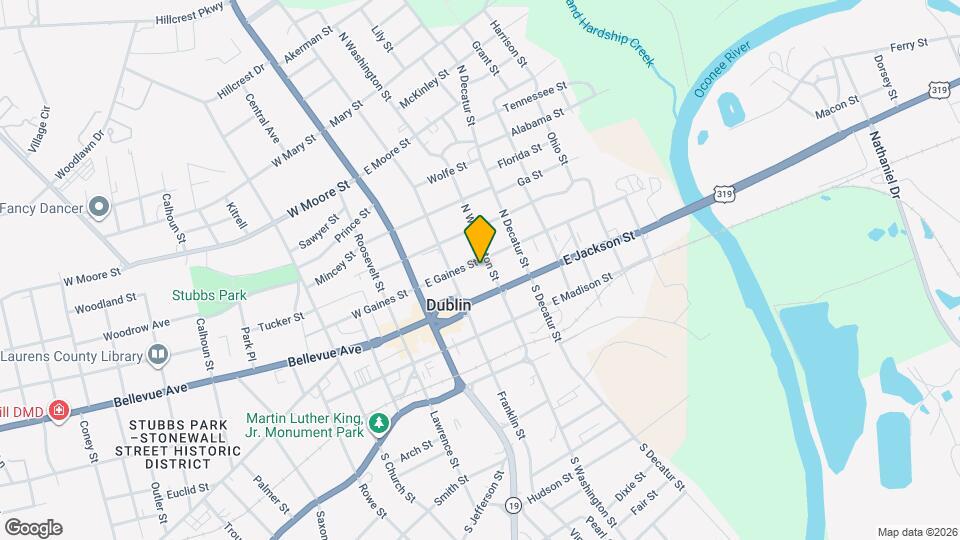 212 E Gaines St Map and Location Details