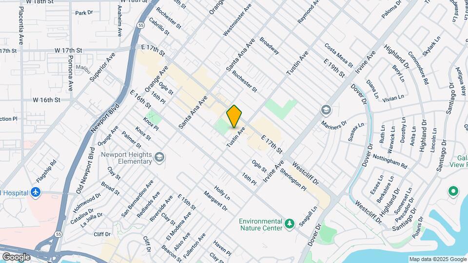1671 Tustin Ave Map and Location Details