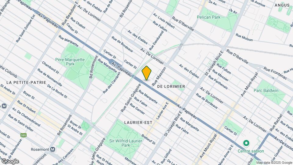5469 Papineau Av Map and Location Details