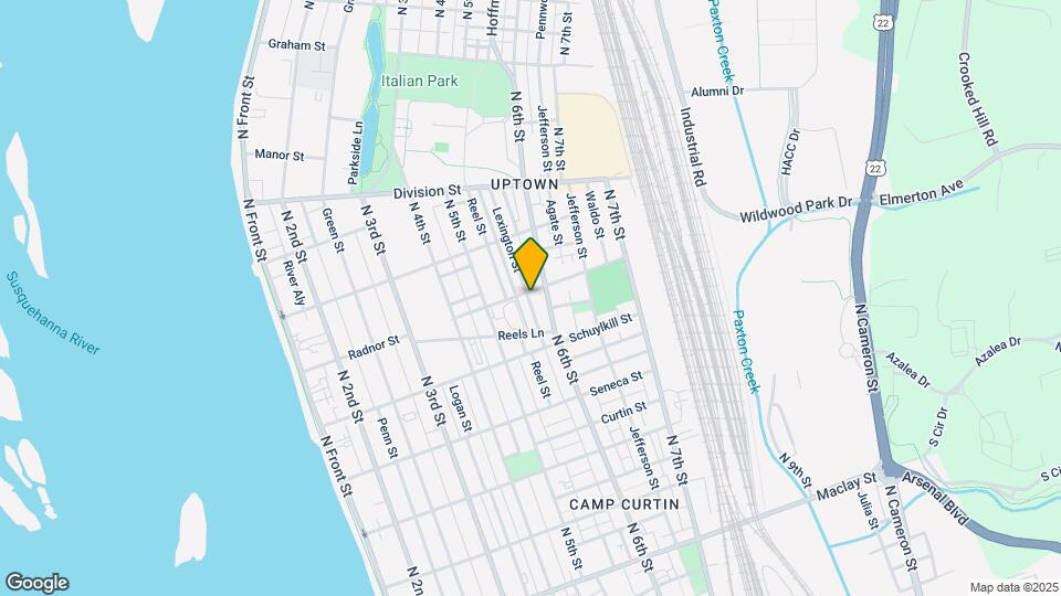 551 Radnor St Map and Location Details