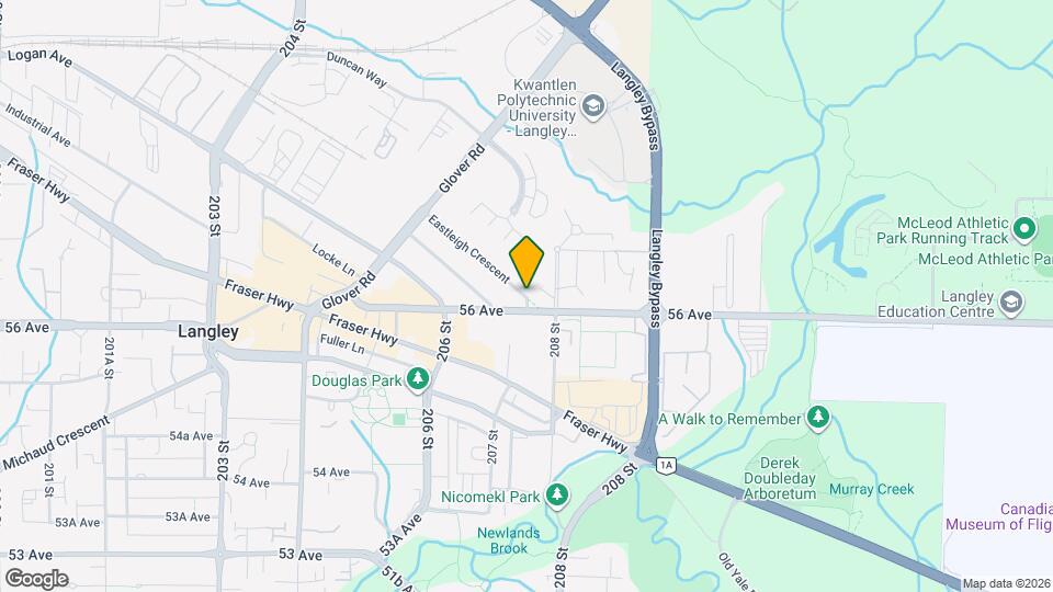 20725 Eastleigh Crescent, Unit Plan A1 Map and Location Details