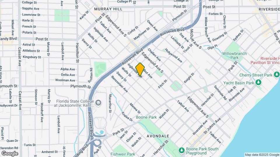 1308 Ingleside Ave Map and Location Details