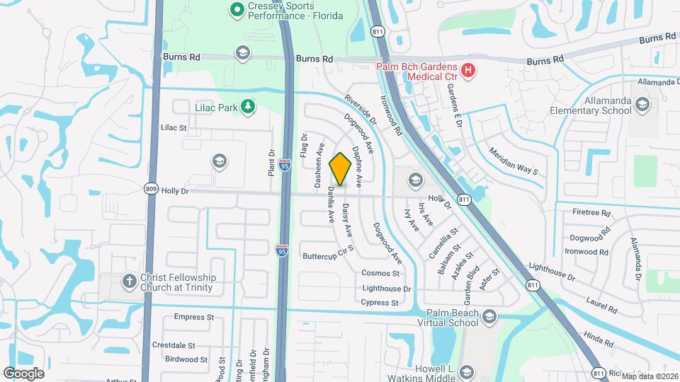 10015 Daisy Ave Mapa y Detalles de la Ubicación