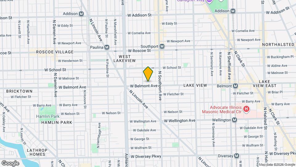 1442 W Belmont Ave Mapa y Detalles de la Ubicación