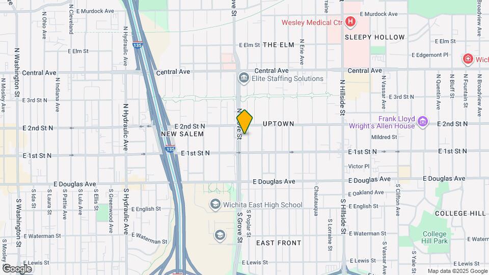 233 N Poplar Ave Map and Location Details