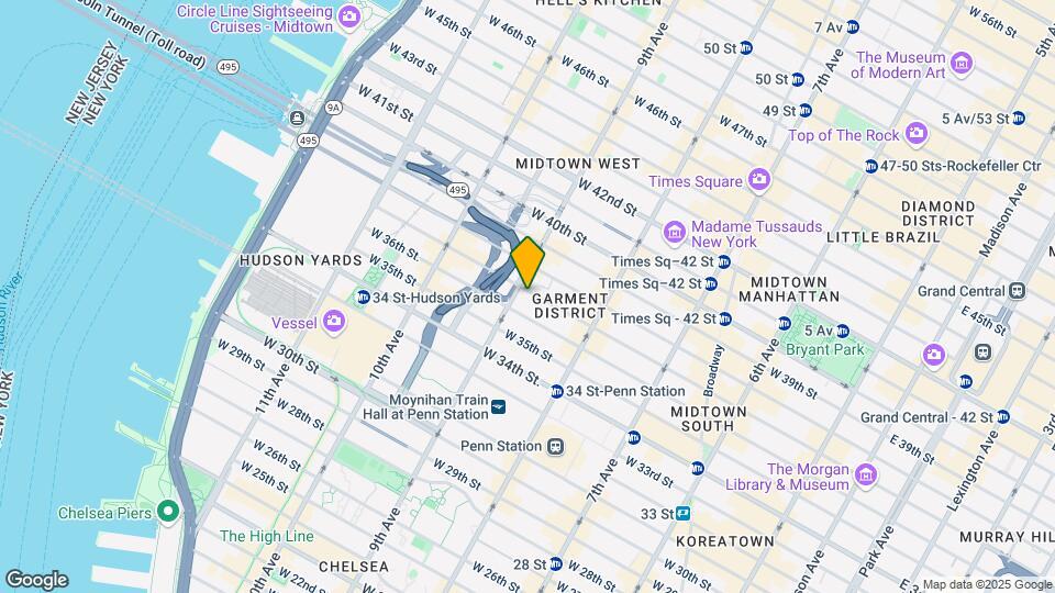 356 W 37th St Map and Location Details