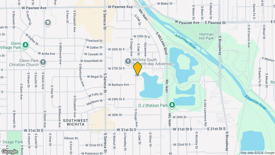 2838 S Osage Ave Map and Location Details