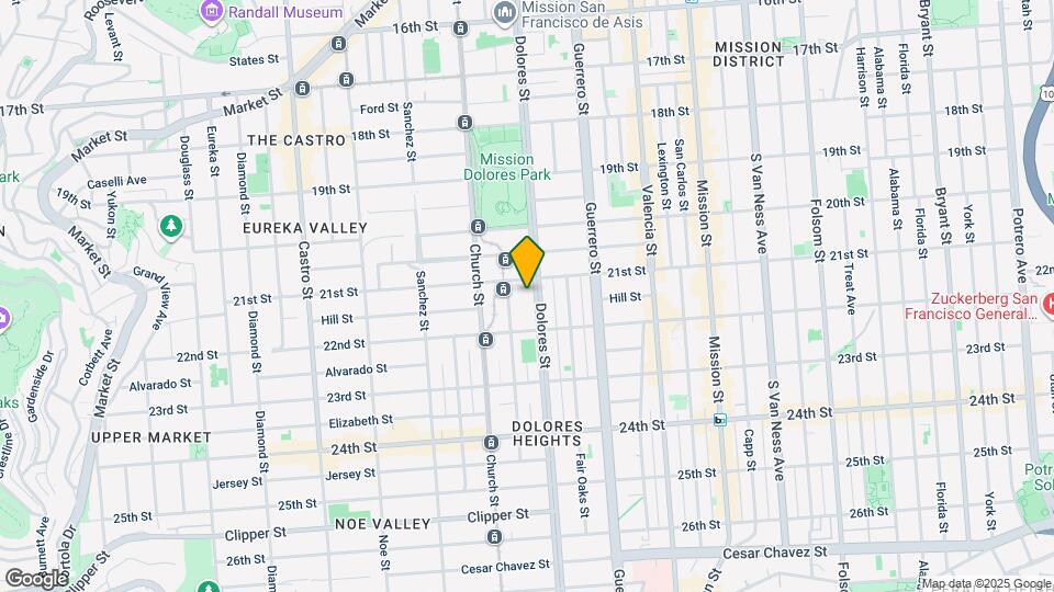 832 Dolores St, Unit 2 Map and Location Details