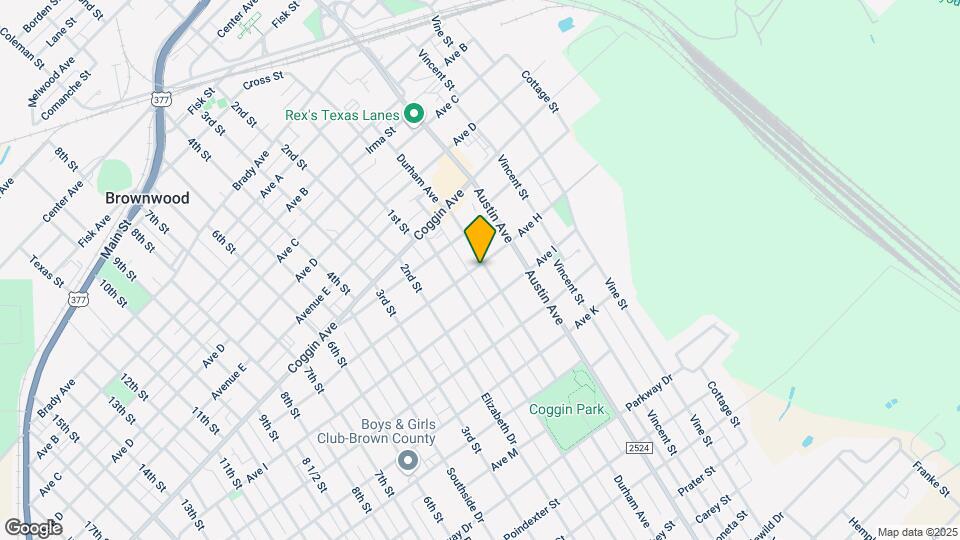 1601 Durham Ave Mapa y Detalles de la Ubicación