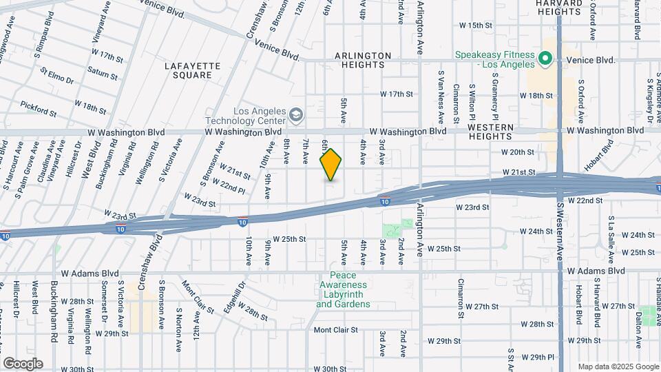 2130 6th Ave Map and Location Details