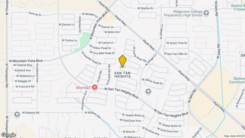 2924 W Allens Peak Dr Map and Location Details