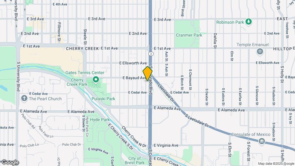 117-125 S Colorado Blvd Map and Location Details