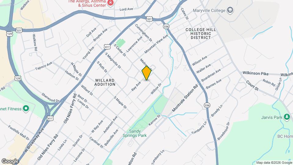 507 S Cedar St Map and Location Details