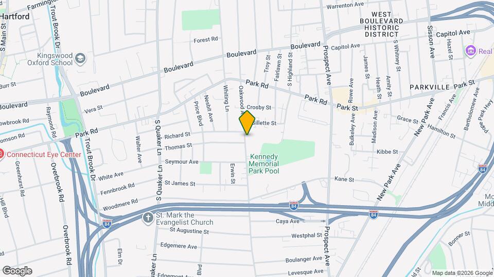 104 Oakwood Ave Mapa y Detalles de la Ubicación