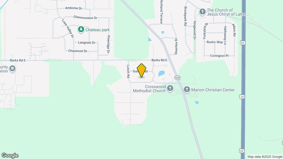 1282 Lawndale Rd Map and Location Details