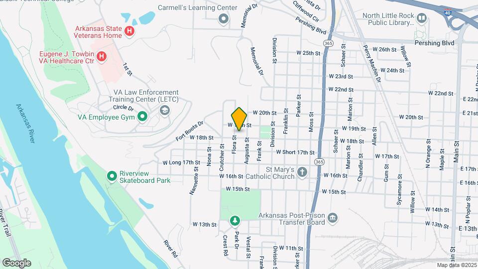 1715 W 18th St Map and Location Details