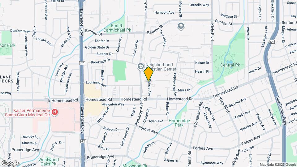 840 Quince Ave Map and Location Details