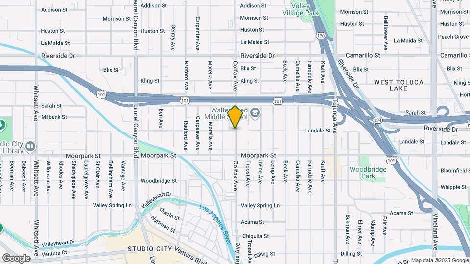 4455 Colfax Ave Mapa y Detalles de la Ubicación