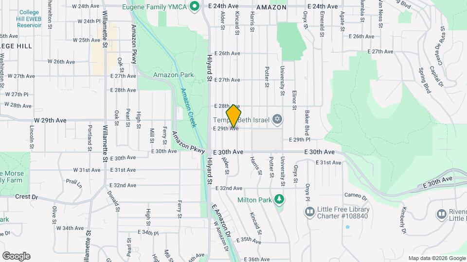 890 E 29th Ave Mapa y Detalles de la Ubicación