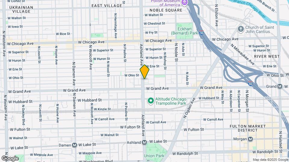 525 N Ashland Ave Mapa y Detalles de la Ubicación