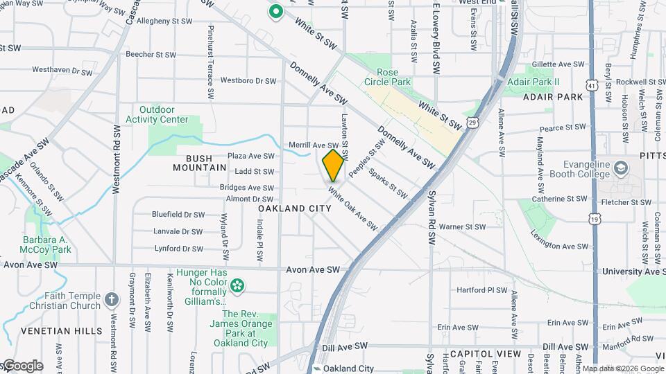 1055 Peeples St SW Map and Location Details