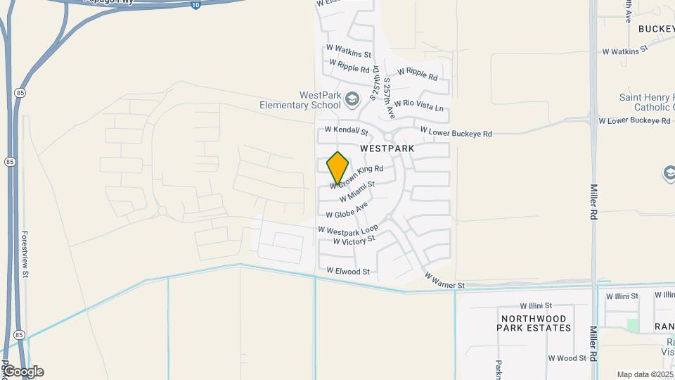 25825 W Crown King Rd Map and Location Details