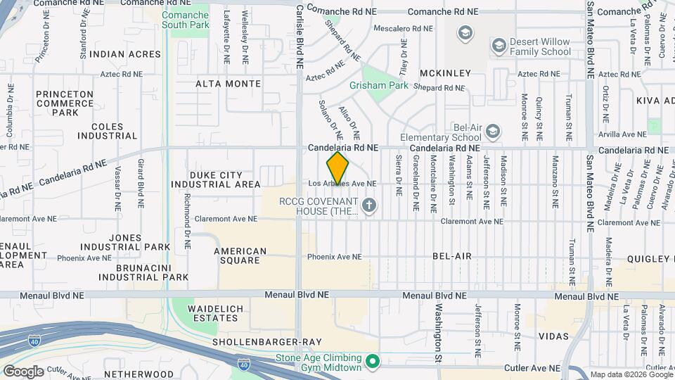 2842 Solano Dr NE Mapa y Detalles de la Ubicación