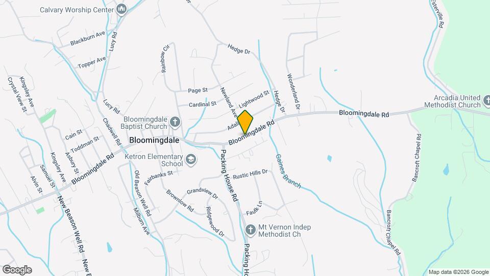 3361 Bloomingdale Rd Map and Location Details