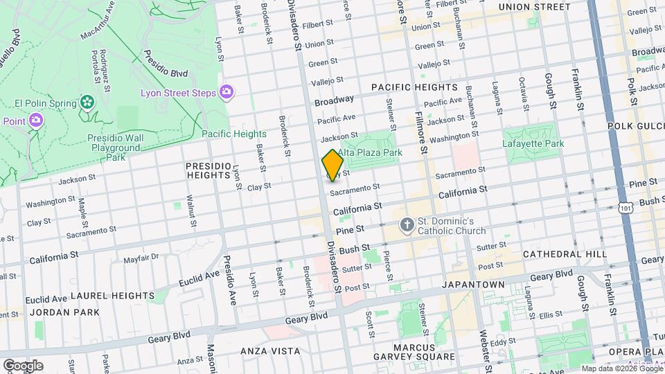 2856 Sacramento St Map and Location Details