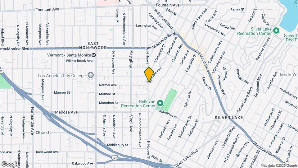 830 N Hoover St Map and Location Details