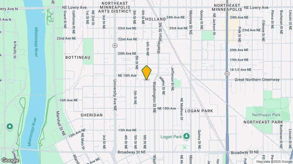 1715 6th St NE, Unit #1 Map and Location Details