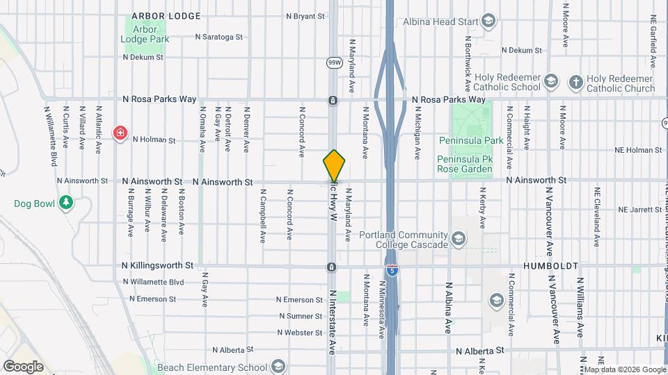 5904 N Interstate Ave Mapa y Detalles de la Ubicación