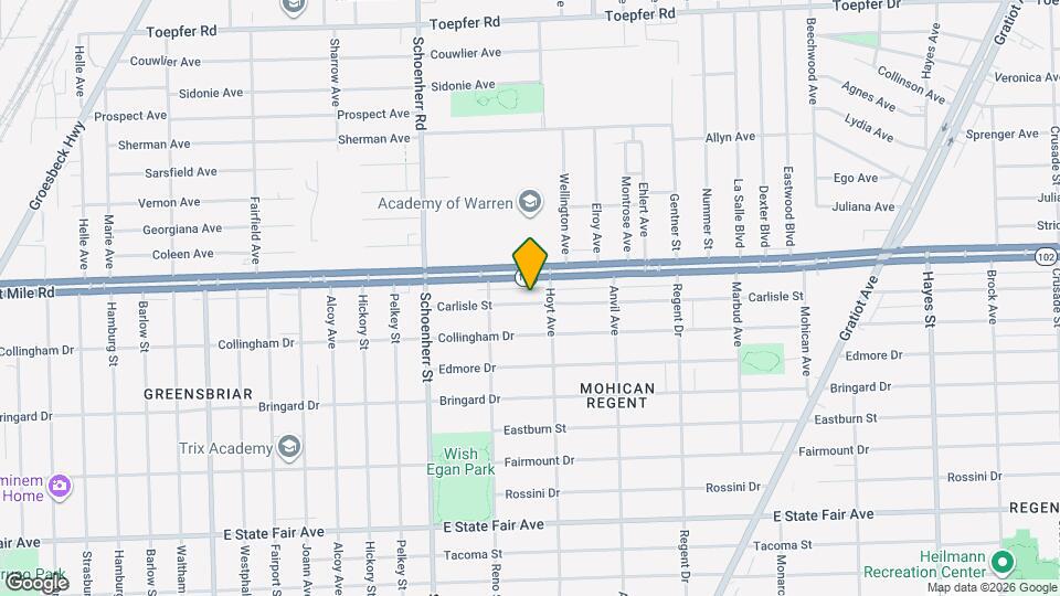 13881 Carlisle St Map and Location Details